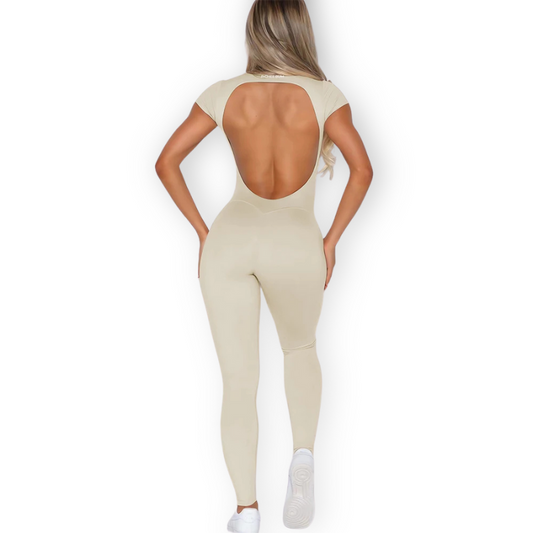 Open-Back Seamless Bodysuit – Sculpting, Breathable & Ultra-Stretchy